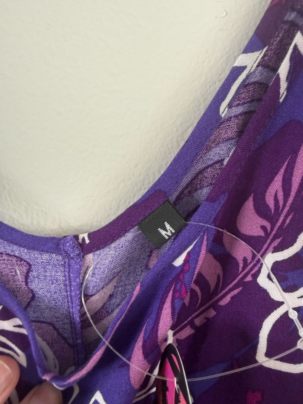 NWT Zodads Purple Hawaiian Maxi Dress - Picture 4 of 5